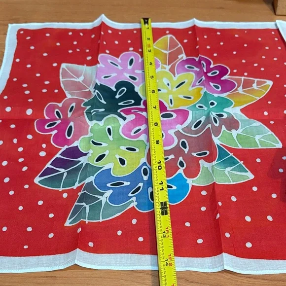 Colorful Floral Handkerchief - Picture 5 of 8